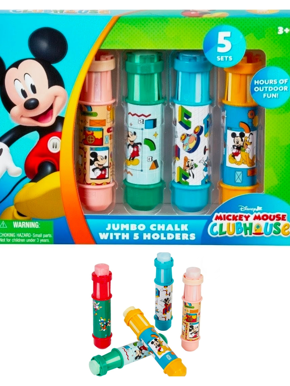Mickey Mouse Clubhouse Jumbo Chalk Holders - Multicolor Set